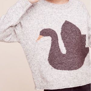 Anthropologie Hansel from Basel Swan Sweater